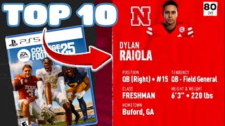 Top 10 Players to Build Your Dynasty Around in College Football 25 [upl. by Calandra]