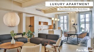 Luxury Paris Apartment Tour  StGermain des Prés  PARISRENTAL  REF 59574 [upl. by Amitie]