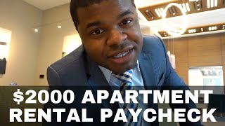 2000 Apartment Rental Paycheck  Real Estate Agent Daily Life  vlog 12 [upl. by Nirrak]