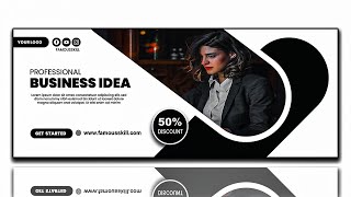 Creative Web Banner design in Adobe Illustrator [upl. by Sheena]