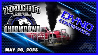 Dyno Competition Thoroughbred Diesel Throwdown 2023 diesel trucks dyno rollingcoal horsepower [upl. by Lauter]