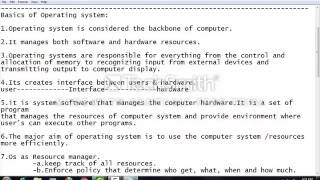 Operating System3630003 Lecture 1 [upl. by Swehttam]