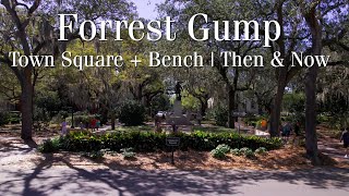 Forrest Gump 1994  Town Square  Bench Filming Location  Then amp Now 4K [upl. by Em]