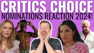 Critics Choice Nominations 2024 REACTION VIDEO [upl. by Capwell]