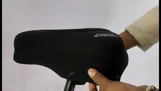 Ortho Seat Gel Cover Installation on OMO Bike Standard Seat Best Seat Gel Cover for Bicycles [upl. by Macleod]