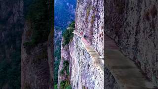 Stroll along the cliff path travel photography cliff mountains asia fpy shorts chinatravel [upl. by Leone]