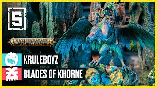 Kruleboyz vs Blades of Khorne  Warhammer Age of Sigmar LIVE Battle Report [upl. by Ym]