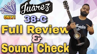 Juarez Acoustic Guitar Review and Sound Check  Cheapest Guitar for beginners  Guitar under 2000 [upl. by Atinaj]