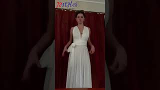 How to wear a convertible infinity dress tutorialsInfinityDresscom bridesmaiddress infinitydress [upl. by Oryaj866]