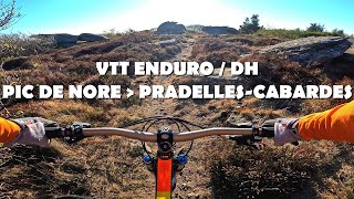 VTT Enduro DH  Descente Pic de Nore  PradellesCabardès Roc dAstié [upl. by Kaete329]