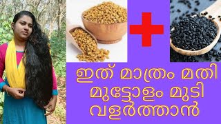 ഉലുവ കരിംജീരകം ഉപയോഗിച്ച് നോക്കൂ വളർച്ച നിന്നുപോയ മുടിയും വളരുംFast Hair Growth FormulaDay26 [upl. by Nosdrahcir]