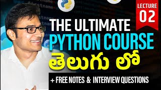 The Ultimate Python Course  L2  Running your first Python Program  Ravindrababu Ravula [upl. by Drarej]