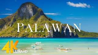 PALAWAN 4K  Scenic Relaxation Film With Epic Cinematic Music  4K Video UHD [upl. by Mariellen]