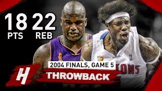 The Game Ben Wallace DESTOYED Shaquille ONeal Full Game 5 Highlights vs Lakers 2004 Finals  CRAZY [upl. by Tenenbaum929]