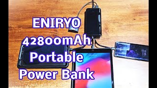 ENIRYO 42800mAh Portable Power Bank Built in Cables 6 Outputs [upl. by Einhpad620]