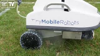 Tiny Mobile Robots lead the way for line marking at GroundsFest 2024 [upl. by Arnaldo]