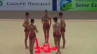 gymnastique rythmique Bulgarie championne du Monde 2015 Ruban [upl. by Magee144]