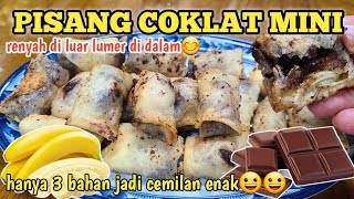 PISANG COKLAT MINI  CUKUP 3 BAHAN SAJA [upl. by Chrystel151]