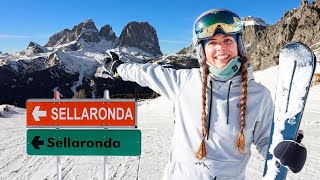 Sellaronda in Dolomiti Superski Die schönste Skirunde der Alpen [upl. by Llennoc]