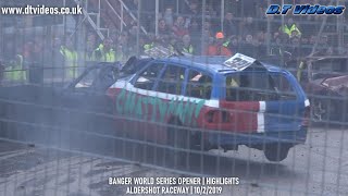 2019 Aldershot BWS  Banger Racing Highlights  Aldershot Raceway [upl. by Yecac184]