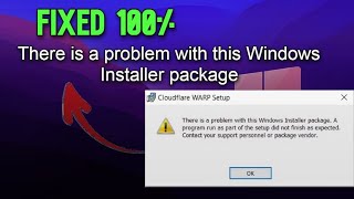 Fixed  There is a problem with this windows installer package in Windows 10 11 87 [upl. by Nyrehtac]