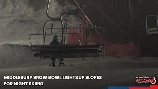 Middlebury Snow Bowl lights up slopes for night skiing [upl. by Phillie]