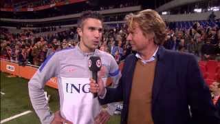 Interview Van Persie na Nederland  Hongarije 11102013 [upl. by Ebocaj925]