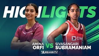 🇪🇬 Orfi v Subramaniam 🇲🇾  Singapore Squash Open 2024  SF HIGHLIGHTS [upl. by Maril567]