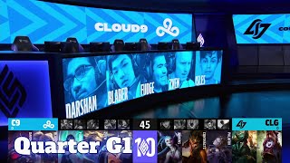 C9 vs CLG  Game 1  Quarter Final LCS 2022 Lock In Playoffs  Cloud 9 vs CLG G1 full game [upl. by Senilec997]