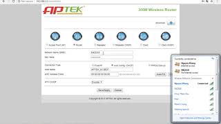 Hướng Dẫn Cài Đặt Aptek WIFI N302 ROUTER 2018 [upl. by Ocinom]