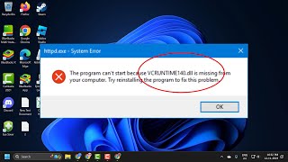 How to Fix VCRUNTIME140dll is Missing Error in Windows 11 [upl. by Sido]