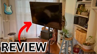 Perlesmith Mobile TV Stand Review amp Demo [upl. by Silvain92]