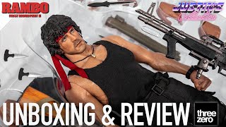 Rambo First Blood Part 2 Threezero 16 Scale Figure Unboxing amp Review [upl. by Pope]