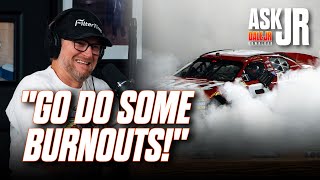 Dale Jr Has HILARIOUS Advice for Pace Car Driver After Wreck At Phoenix [upl. by Anelagna]