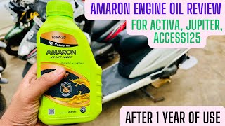 Amaron Scooter 10w30 Engine Oil Review amaronoil amaronengineoil [upl. by Cirred]