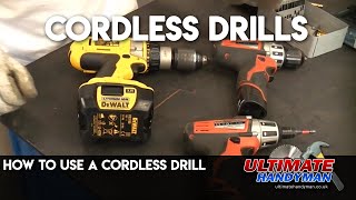 How to use a cordless drill [upl. by Suoirtemed]