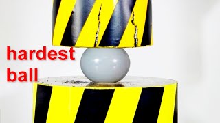 HYDRAULIC PRESS VS HARDEST BALL CORUNDUM [upl. by Adnahs]