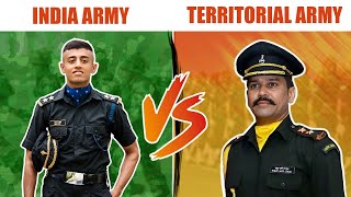 Indian Army Vs Territorial Army  Differences Between Army amp TA  How to Join Eligibility Training [upl. by Nilknarf]