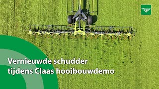 Vernieuwde schudder tijdens Claas hooibouwdemo [upl. by Missak884]