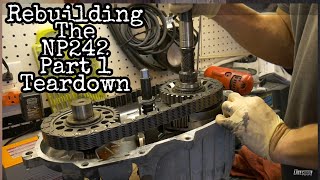 How to Rebuild a NP242 Transfer Case Part 1  TearDown Jeep Cherokee Xj np231 [upl. by Abagail599]