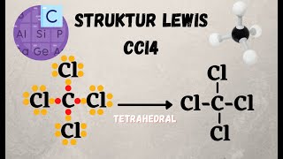 Bentuk Struktur Lewis CCl4 [upl. by Nylinnej]