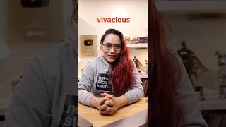 What does VIVACIOUS mean 🤔 learnwithlyqa english wordoftheday [upl. by Suired]