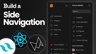Build a Side Navigation with TailwindCSS and Framer Motion [upl. by Adoree]