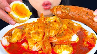 ASMR SEAFOOD BOIL SAUSAGE EGGS amp SHRIMP EATING SOUNDS MUKBANG  ASMR Phan [upl. by Malarkey]