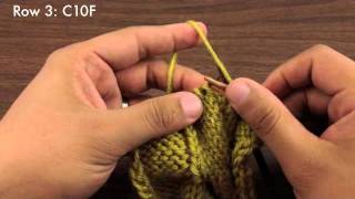 How to Knit the Chunky Cable Stitch Continental Style [upl. by Alper]