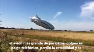 Airlander 10 la aeronave más grande del planeta se estrelló en su segundo vuelo de prueba [upl. by Mima]