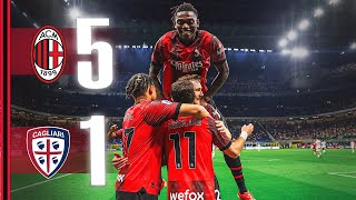 BennacerPulisicReijndersLeão for a fivestar show  AC Milan 51 Cagliari  Highlights Serie A [upl. by Eisserc316]