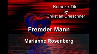 Fremder Mann  Marianne Rosenberg  Karaoke Vers 1 [upl. by Nujra]