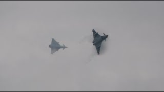 SIAF 2023  The best of the air base in KuchyňaSlovakia JAS39 Gripen and EUROFIGHTERTyphoon [upl. by Enneillij]