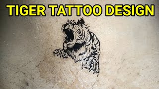 tiger tattoo design  best tiger tattoo designs  tiger tattoo ideas  small tiger tattoo tattoo [upl. by Fabio]